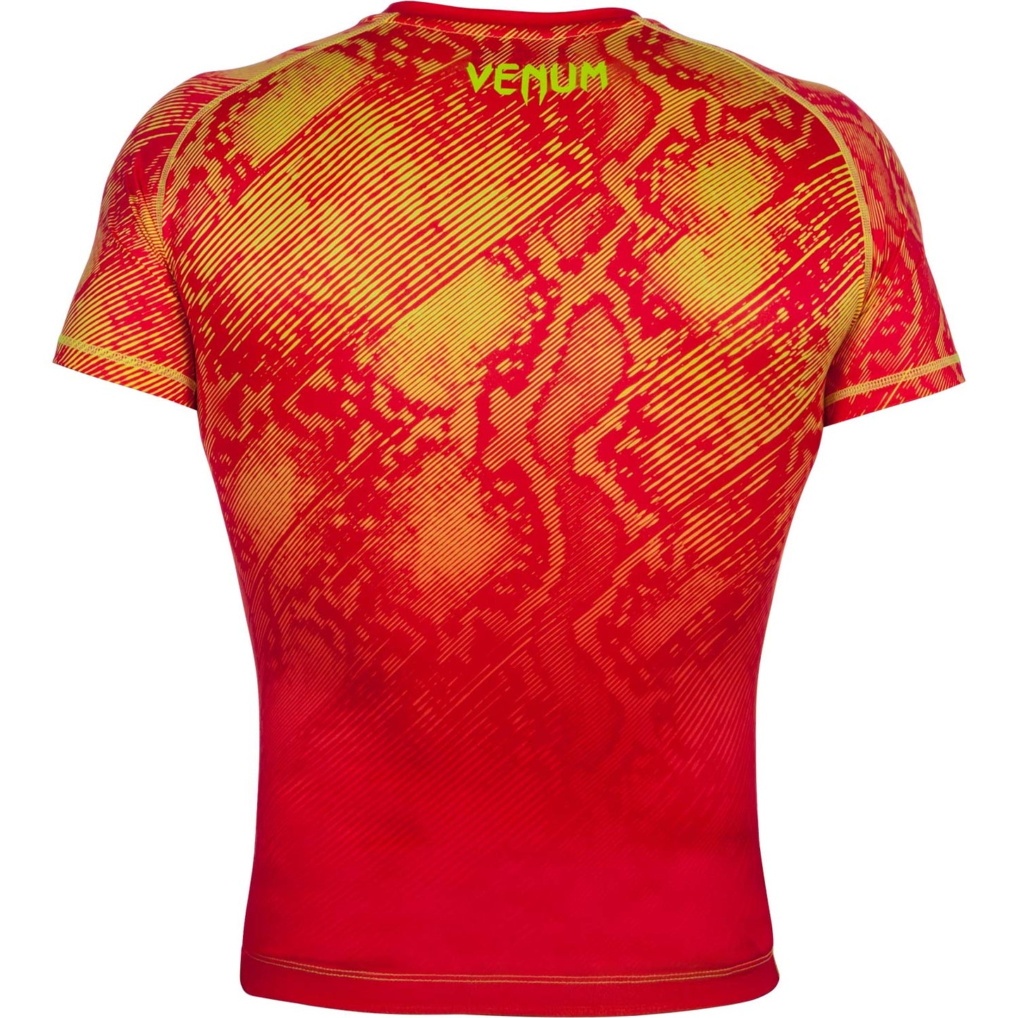 Venum Fusion Compression T-shirt - Short Sleeves - Orange/Yellow