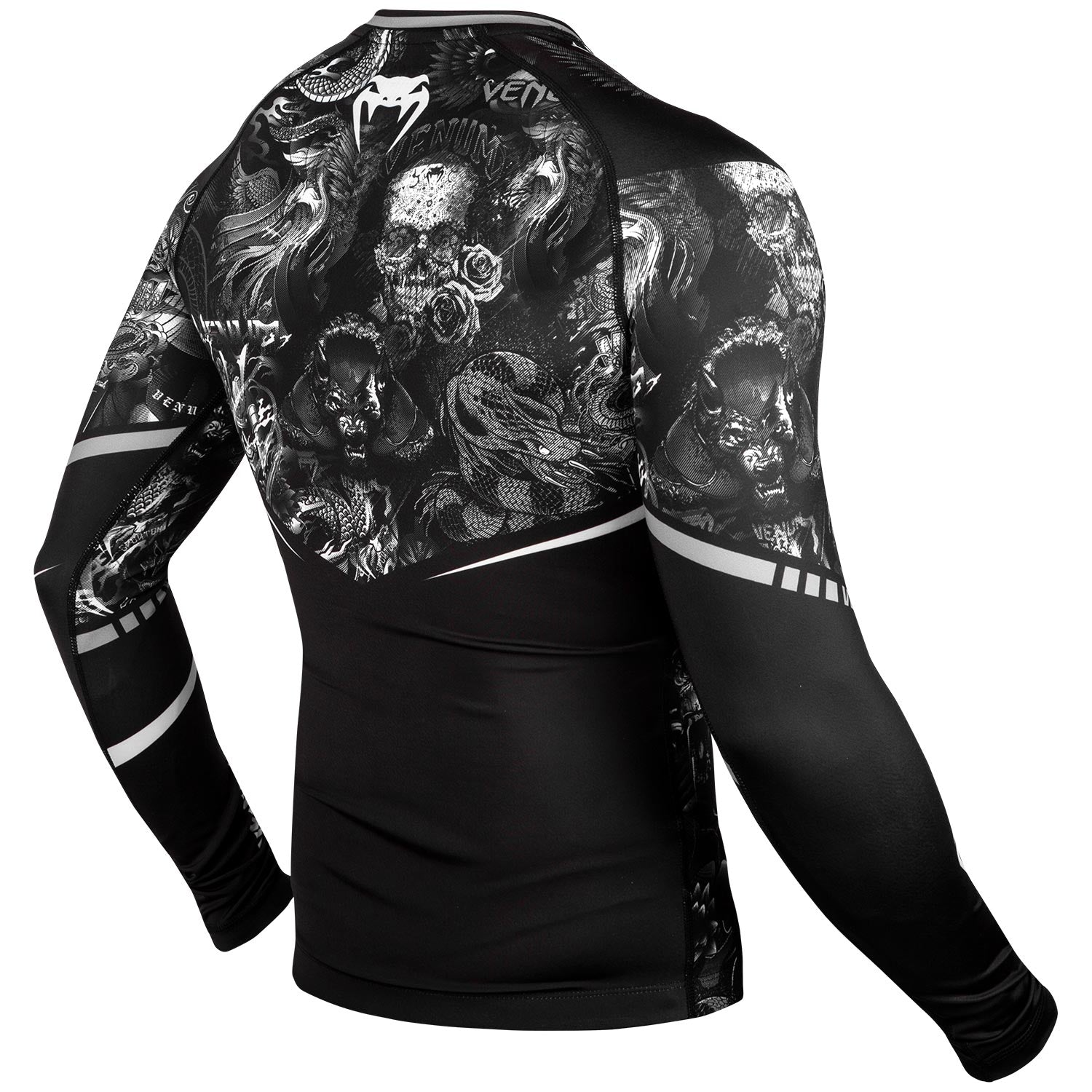 Venum Art Rashguard - Long Sleeves - Black/White - Venum Asia