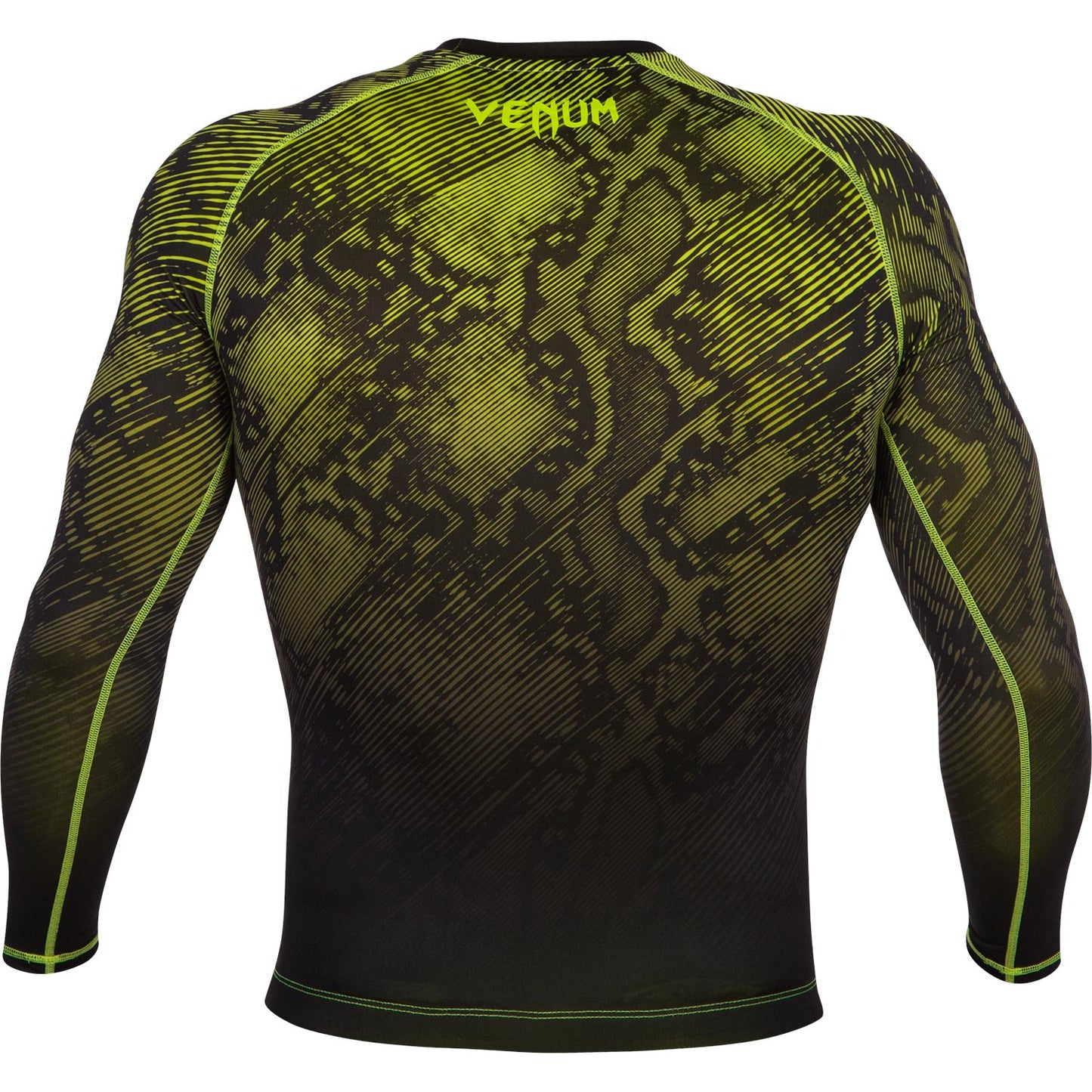 Venum Fusion Compression T-shirt - Long Sleeves - Black/Yellow