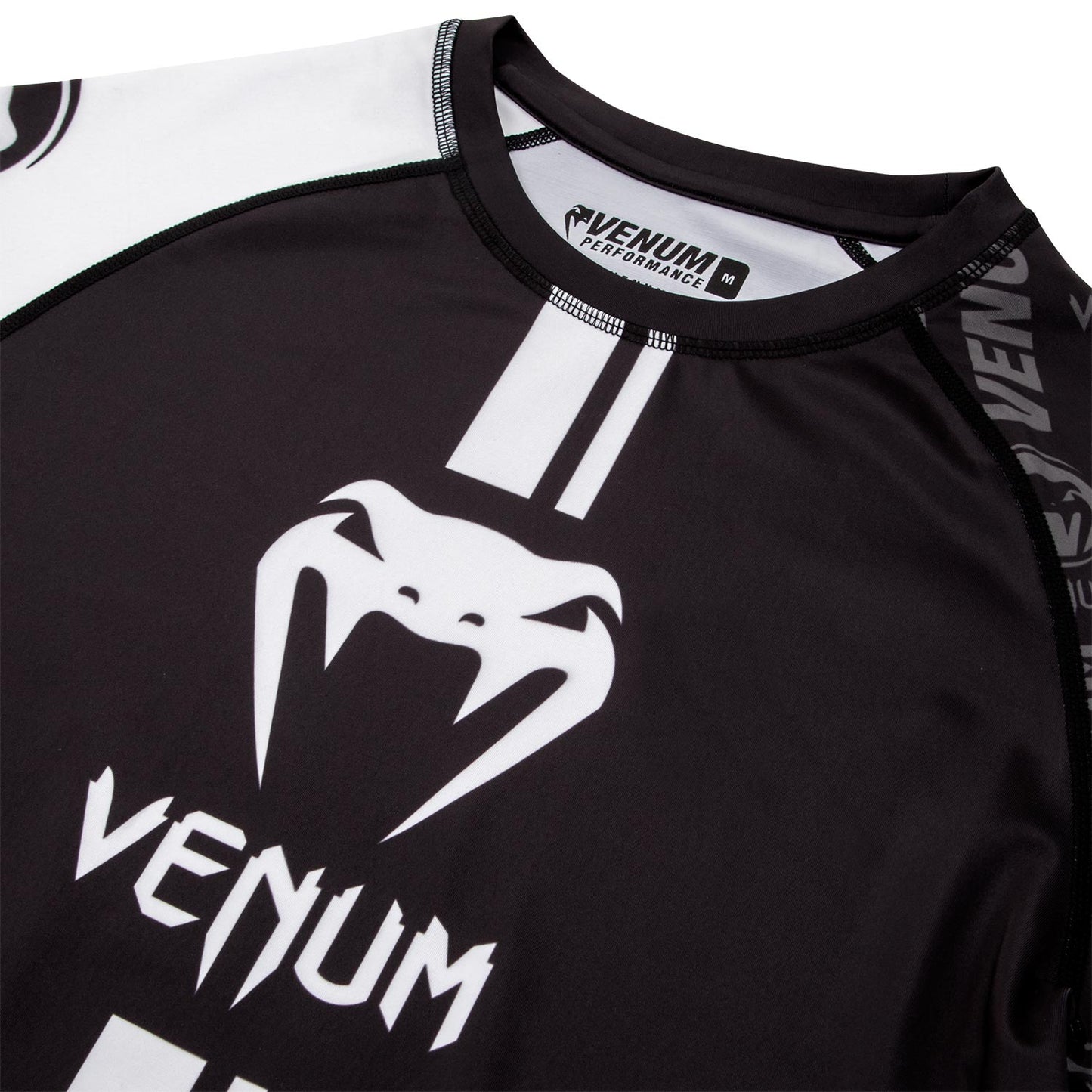 Venum Logos Rashguard Long Sleeves - Black/White