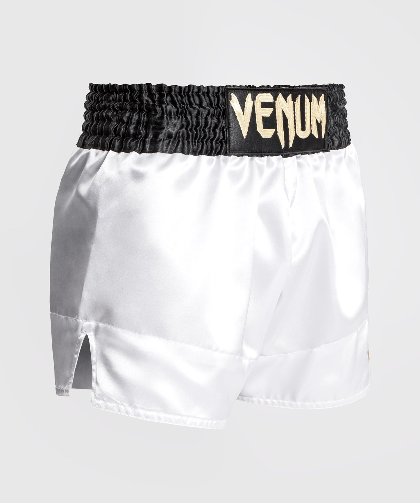 Venum Classic Muay Thai Short - White/Gold/Black