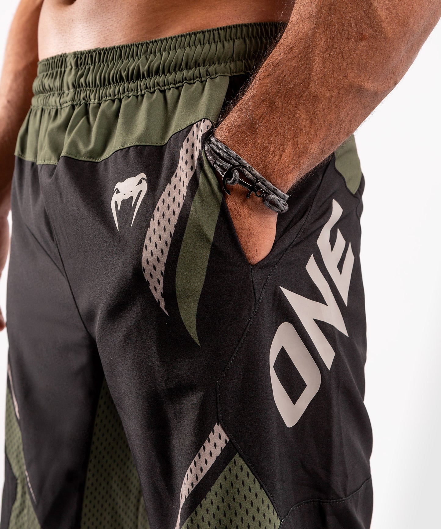 Venum ONE FC Impact Training shorts - Black/Khaki
