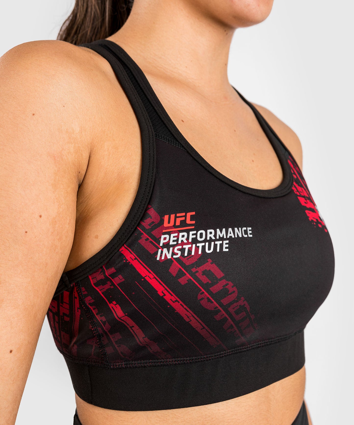 UFC Performance Institute 2.0 Women’s Sport Bra - Black/Red