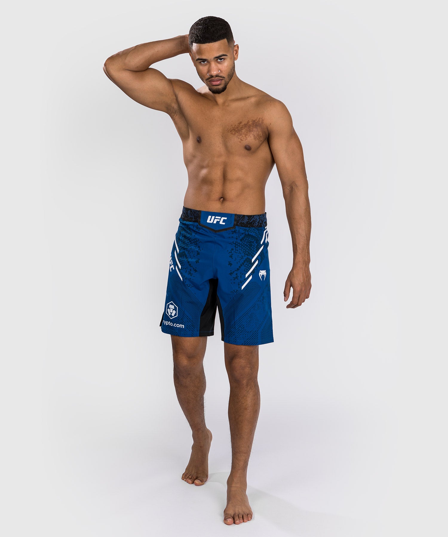 UFC Adrenaline by Venum Authentic Fight Night Men s Fight Short Long Fit Blue