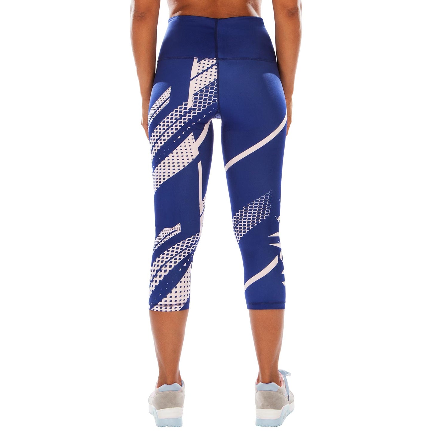 Venum Rapid Cropped Leggings - Navy Blue/Coral