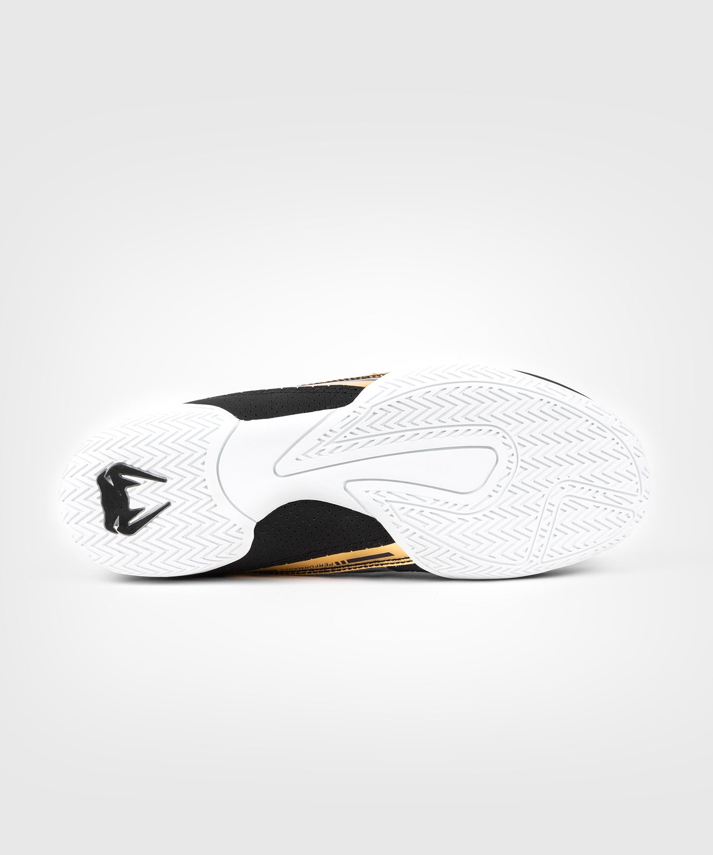 Venum Elite Boxing Shoes - Black/White/Gold