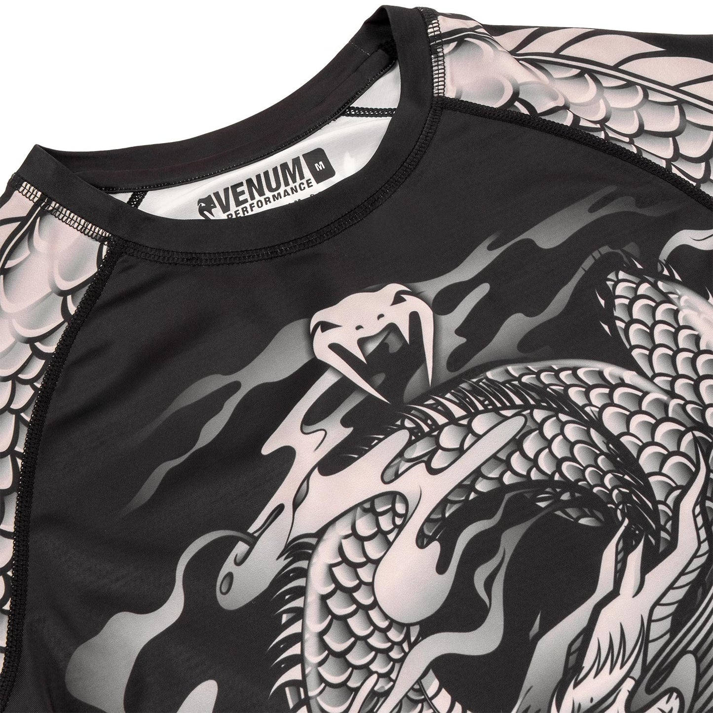 Venum Dragon's Flight Rashguard - Long Sleeves - Black/Sand