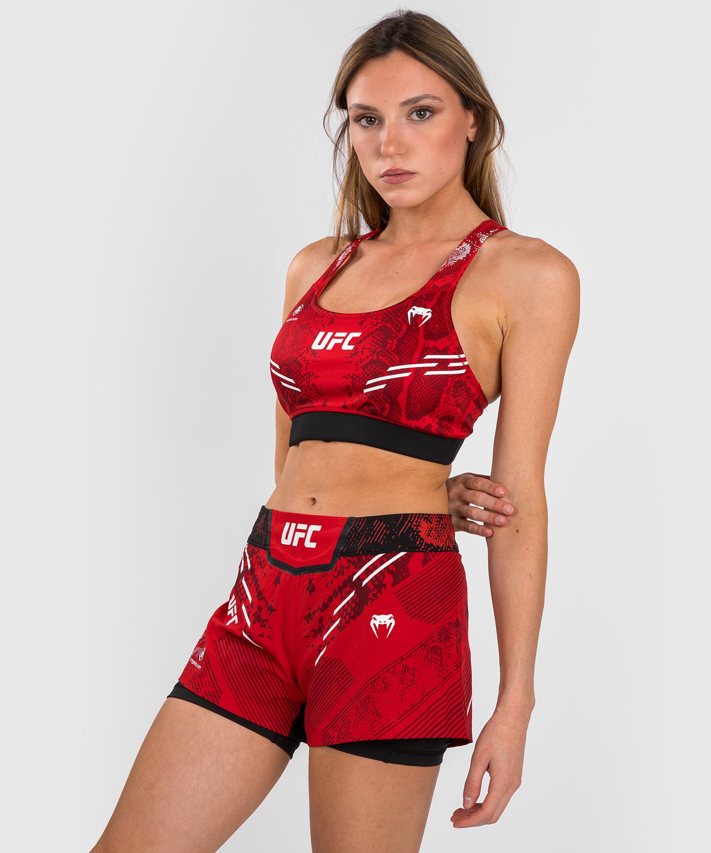 UFC Adrenaline by Venum Authentic Fight Night Women’s Fight Short - Red