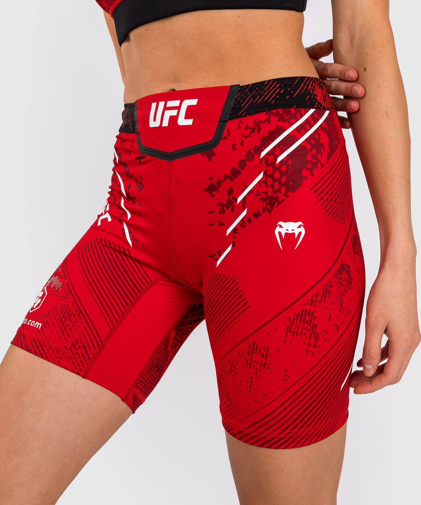 UFC Adrenaline by Venum Authentic Fight Night Women’s Vale Tudo Short - Long Fit - Red