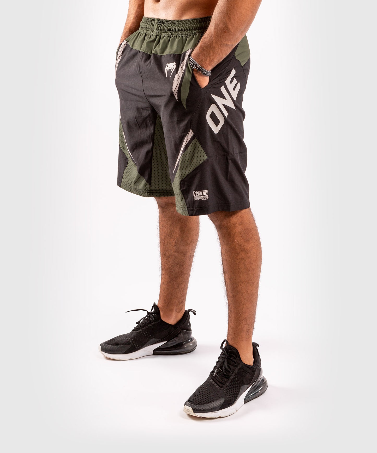 Venum ONE FC Impact Training shorts - Black/Khaki