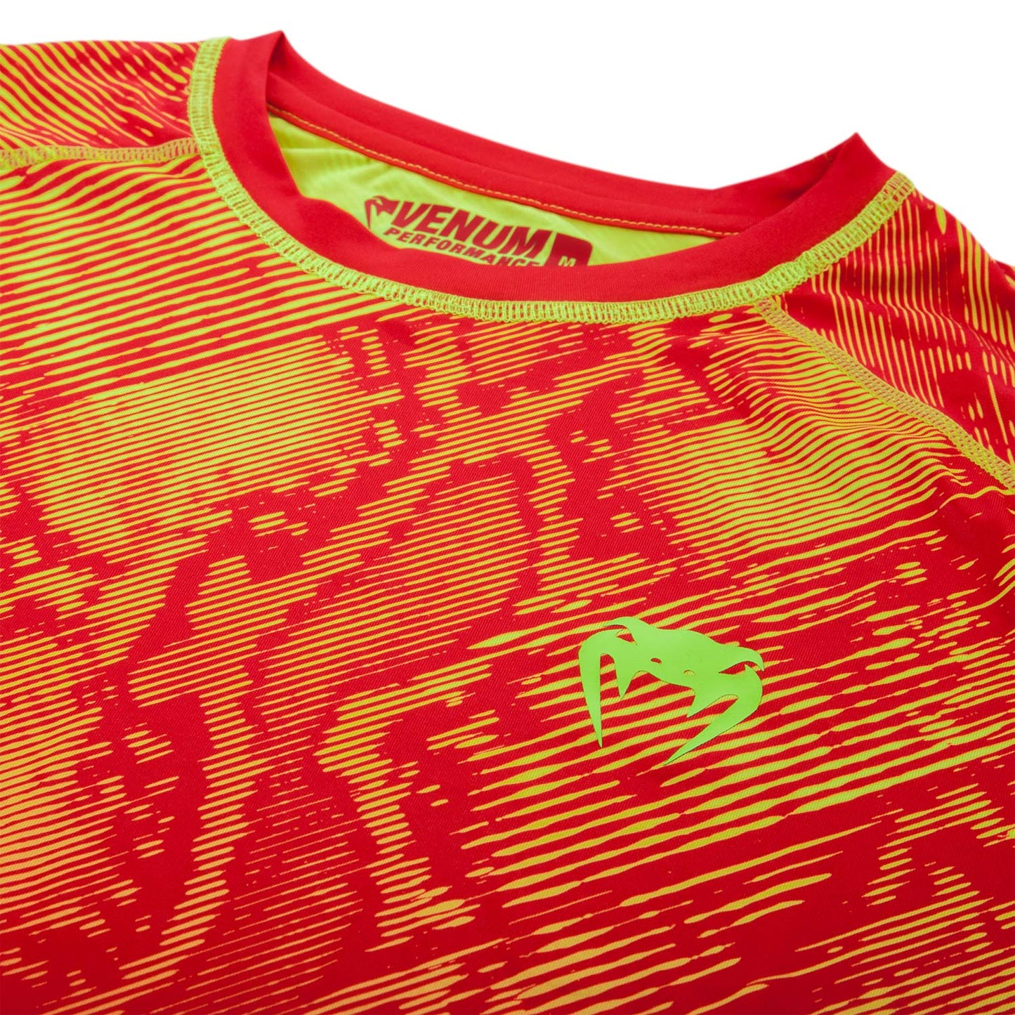 Venum Fusion Compression T-shirt - Short Sleeves - Orange/Yellow