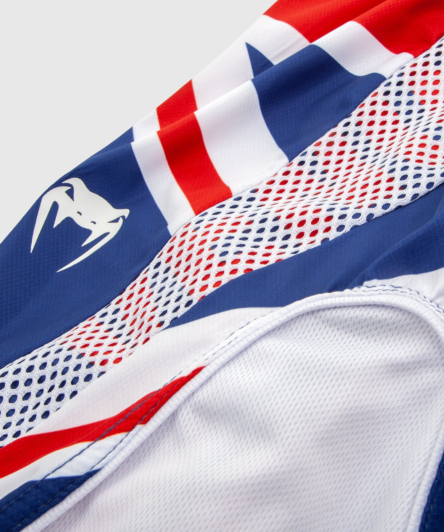 Venum Elite Boxing Shorts - UK - Blue/Red-White