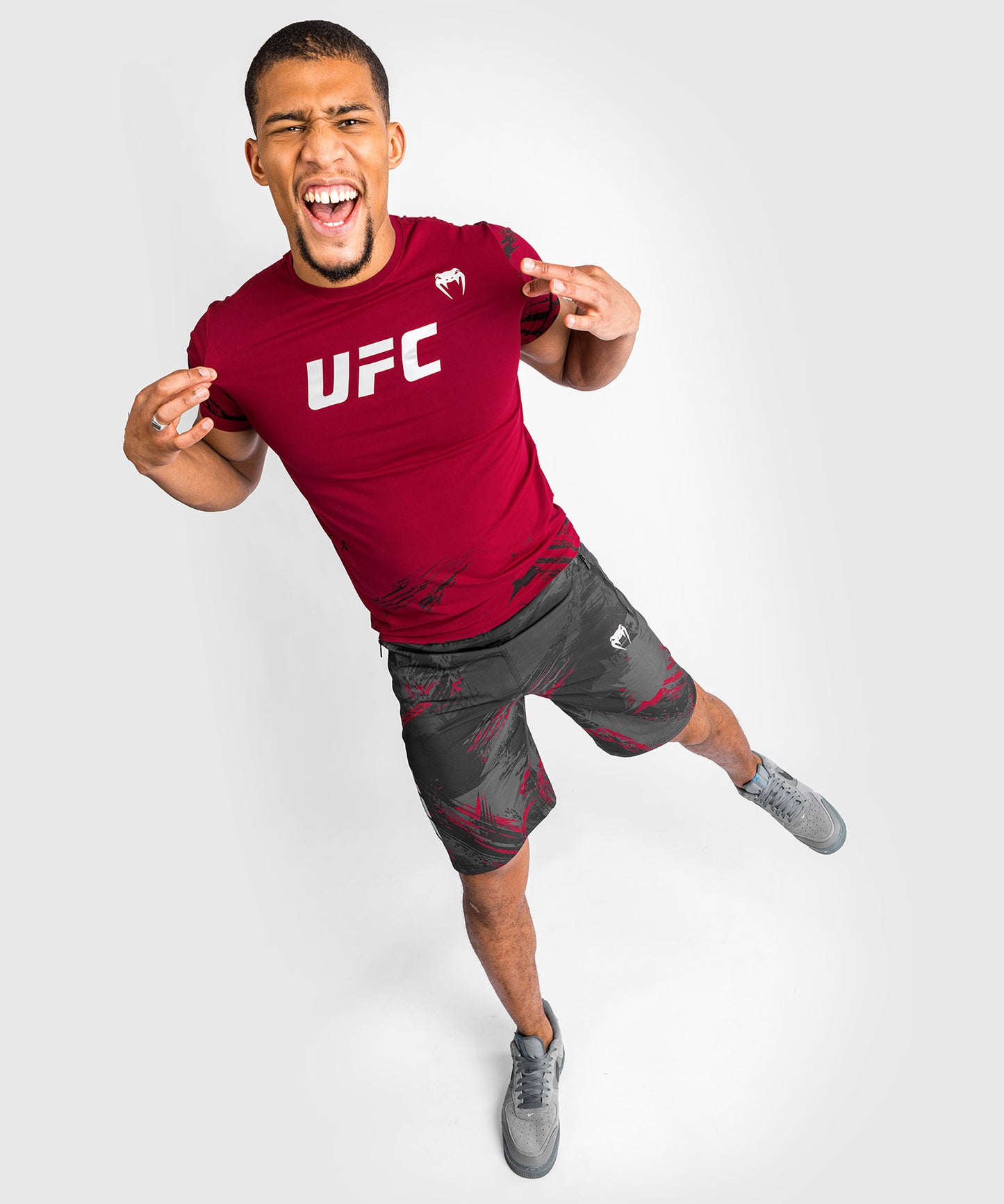 UFC Venum Authentic Fight Week Men’s 2.0 Short Sleeve T-Shirt - Red