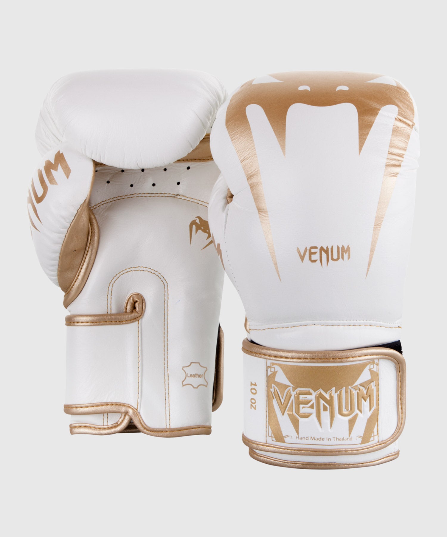 White and gold venum hot sale boxing gloves