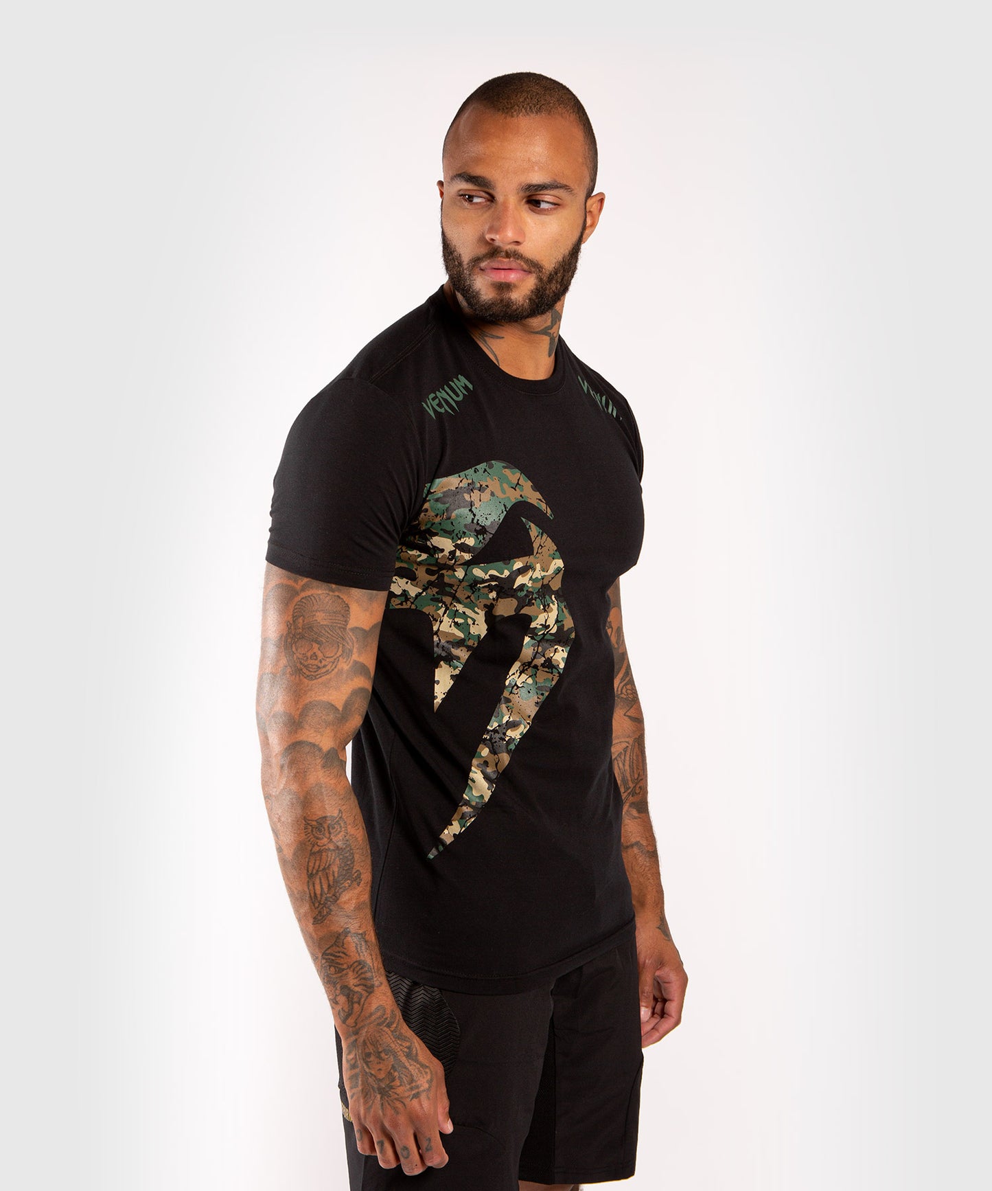 Venum Original Giant T-Shirt - Black/Forest Camo