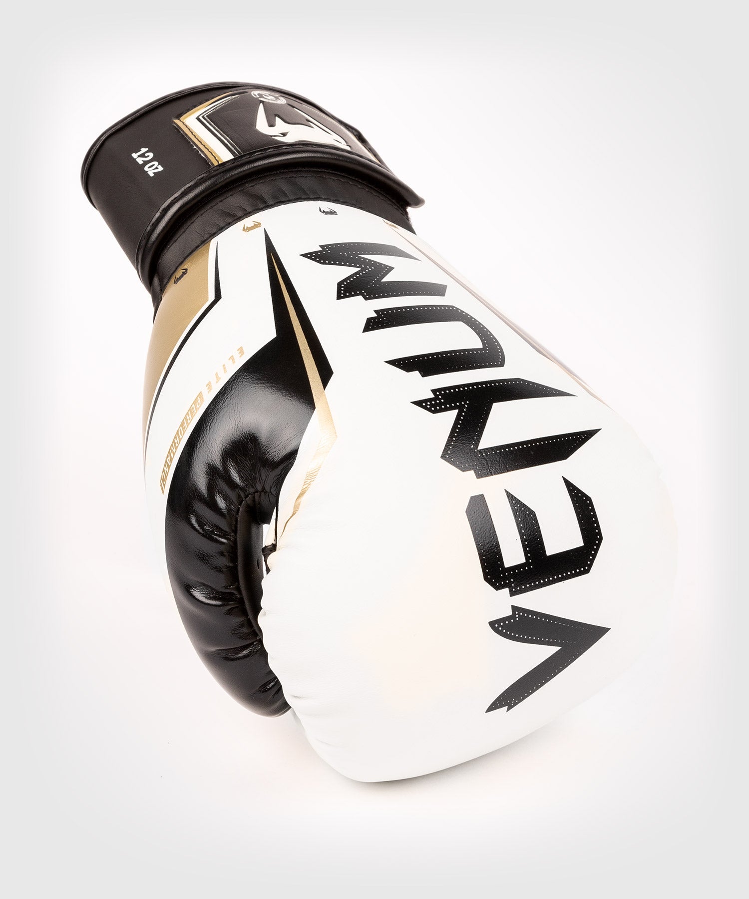 White and gold venum sale boxing gloves
