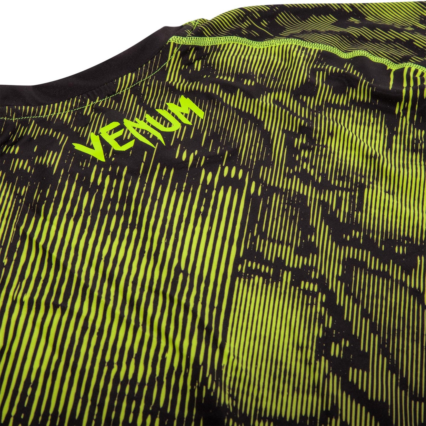 Venum Fusion Compression T-shirt - Short Sleeves - Black/Yellow