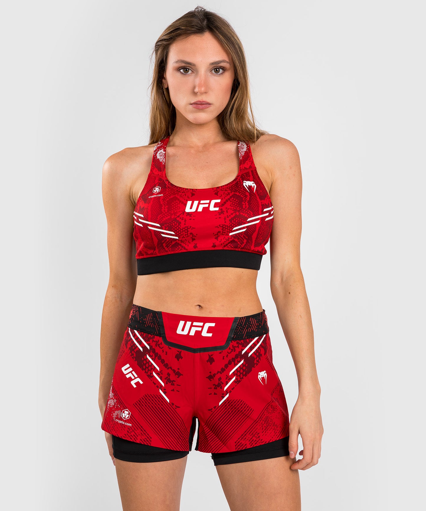 UFC Adrenaline by Venum Authentic Fight Night  Women’s Sports Bra - Red