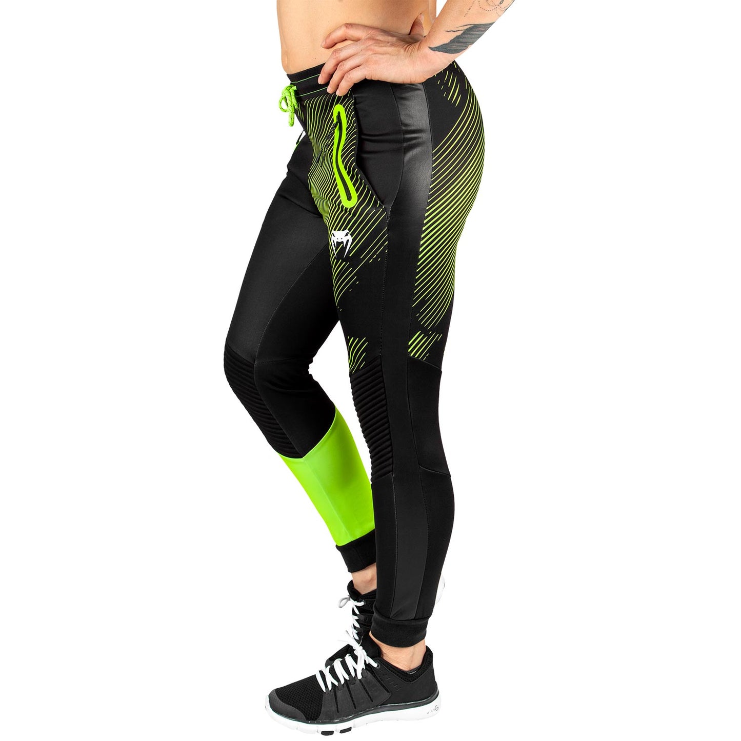 Venum Training Camp 2.0 Joggers - Black/Neo Yellow - For Women - Exclusive