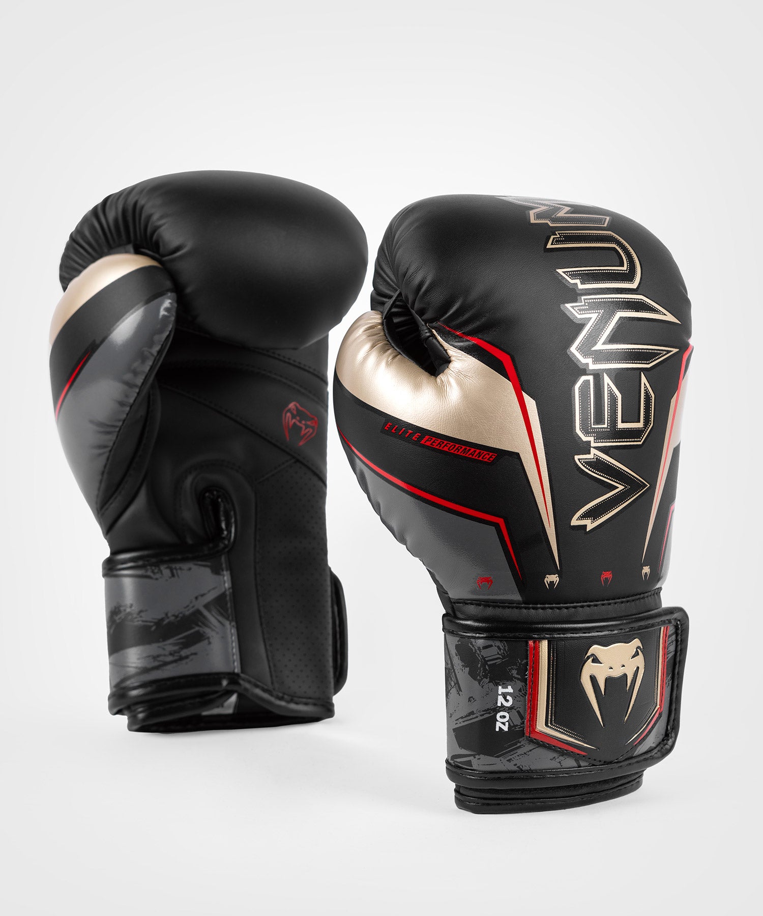 Venum boxing gloves top black and gold
