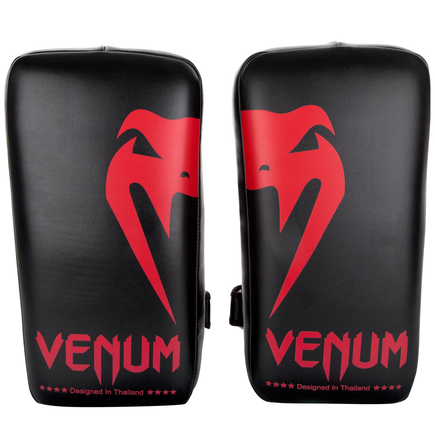 Venum Giant Kick Pads - Black/Red (Pair)