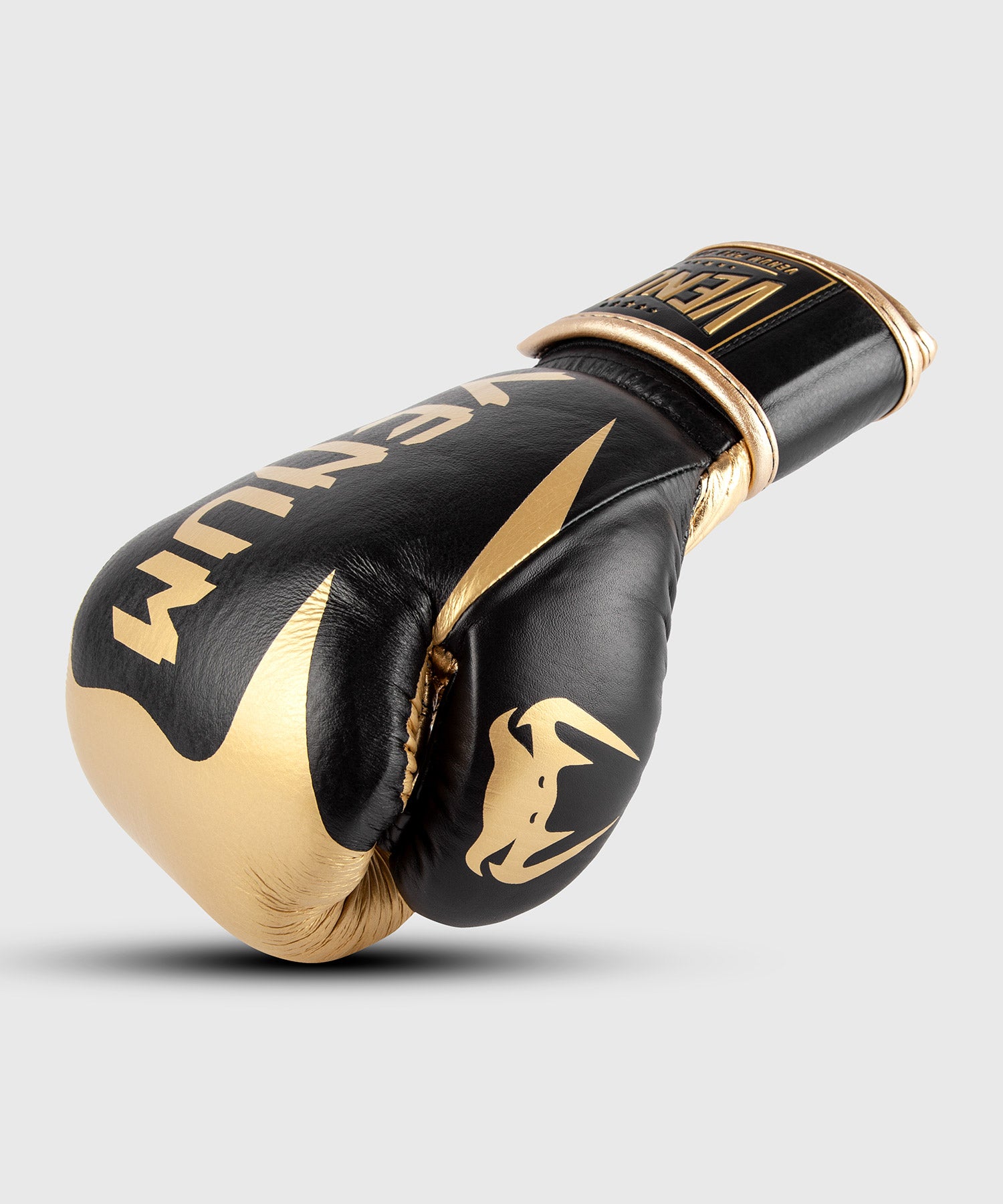 Venum Hammer Pro Boxing Gloves Velcro - Black/Gold - Venum Asia