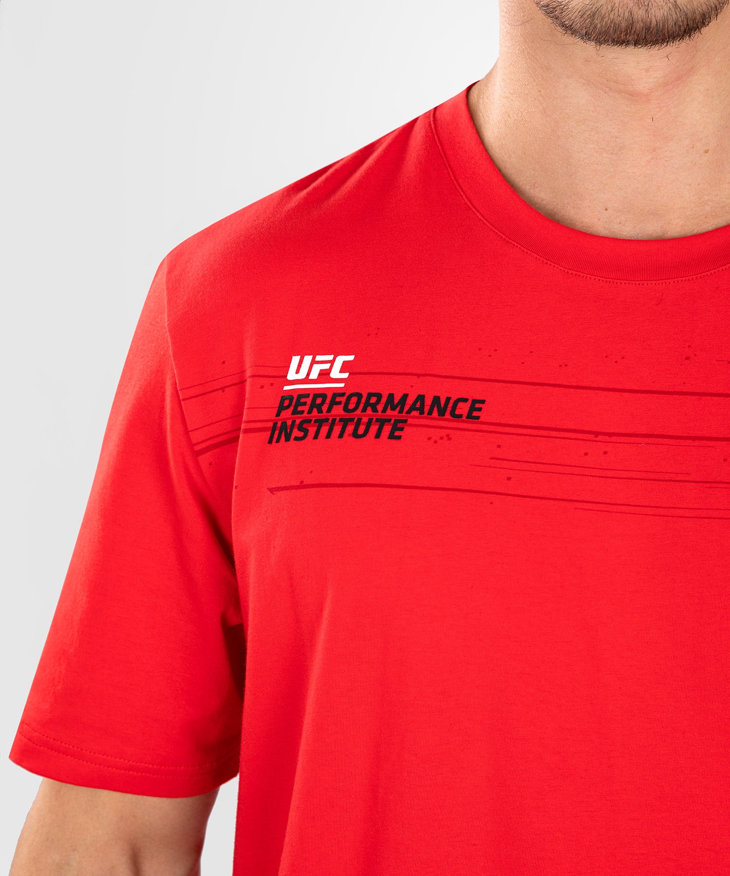 T-Shirt Homme UFC Venum Performance Institute 2.0 -Rouge - T-shirts