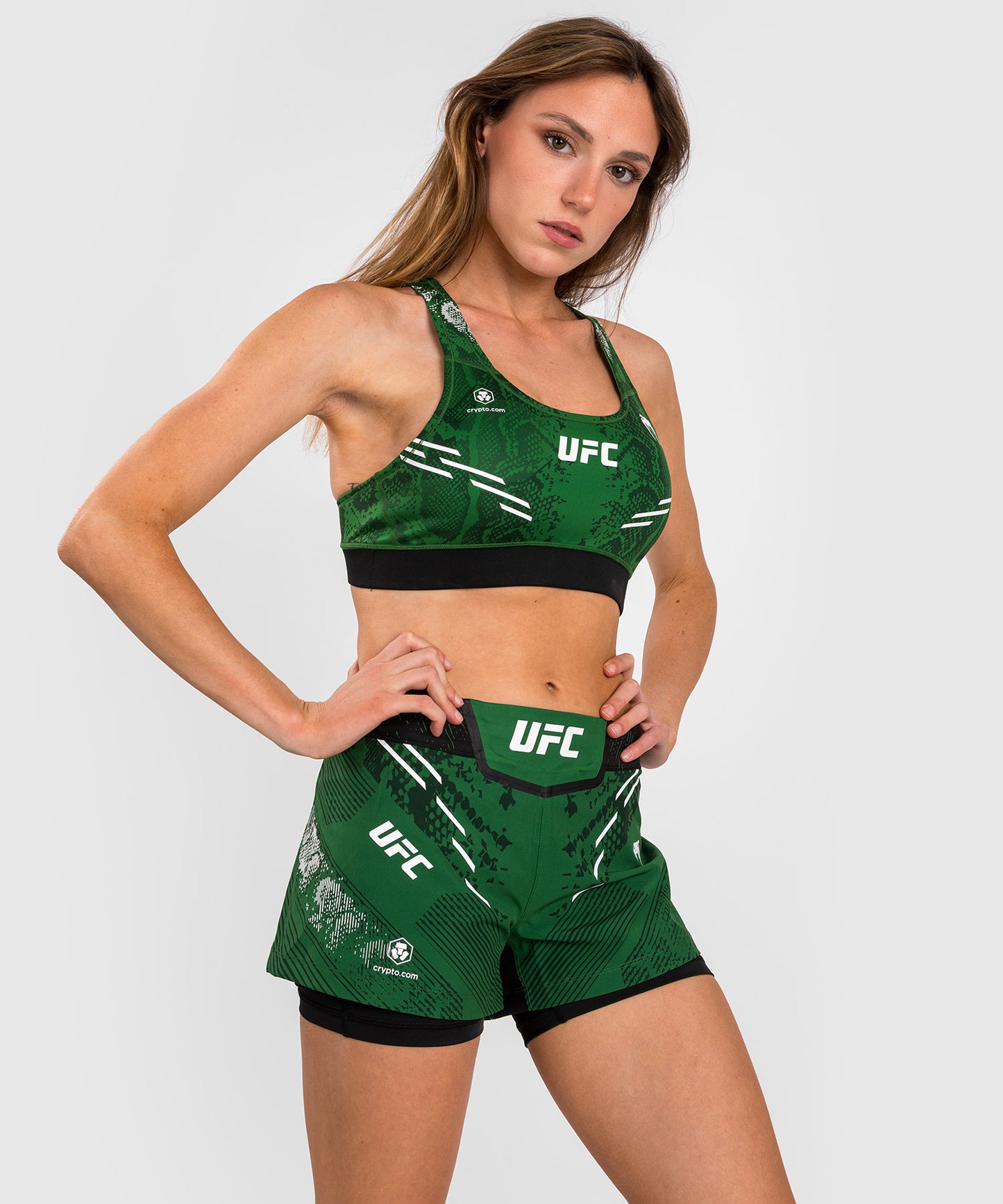 UFC Adrenaline by Venum Authentic Fight Night  Women’s Sports Bra - Green