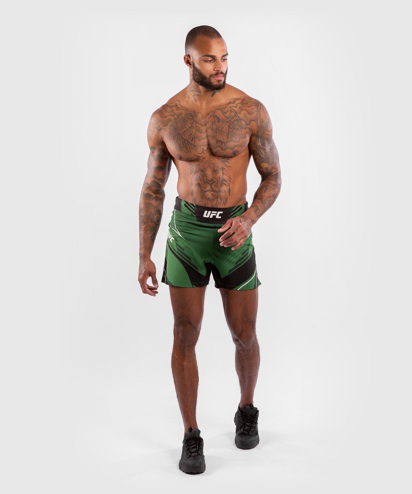 UFC Venum Authentic Fight Night Men's Shorts - Short Fit - Green