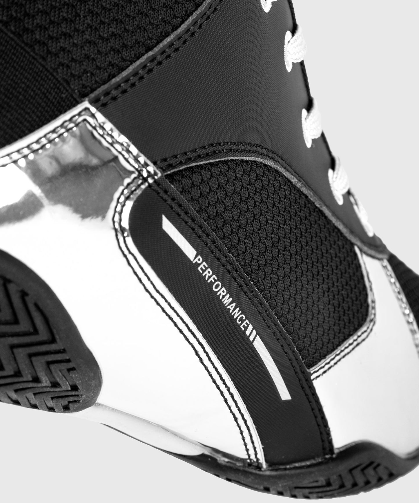 Venum Elite Boxing Shoes - Black/Silver