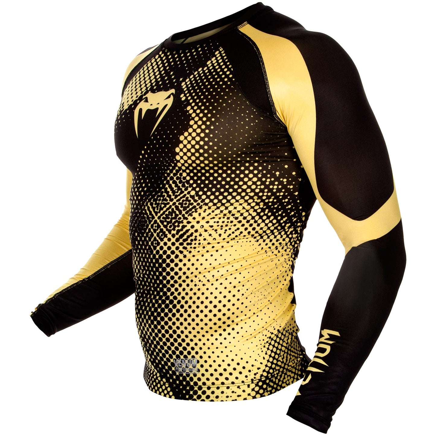 Venum Technical Compression T-shirt - Long Sleeves - Black/Yellow