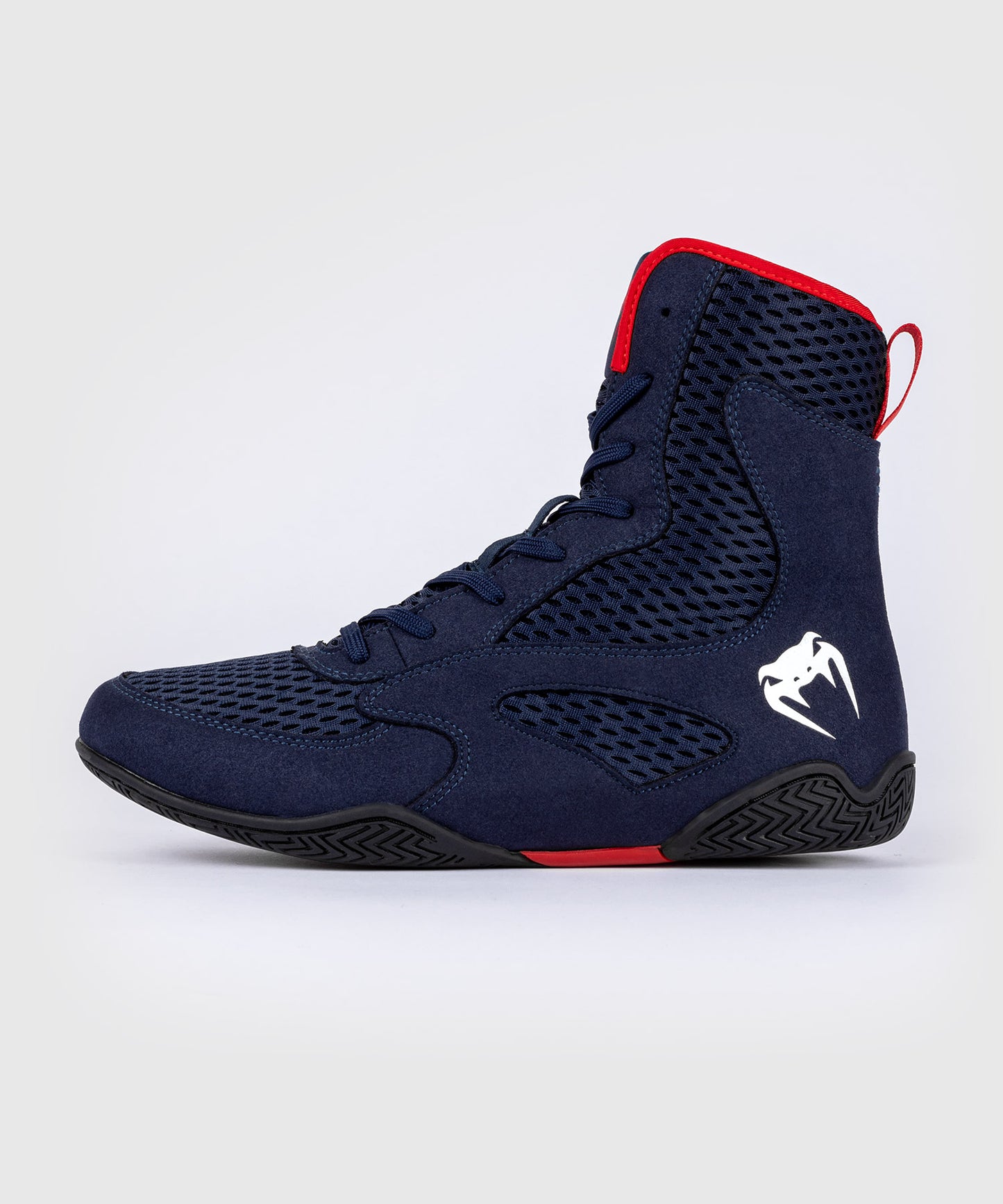 Venum Contender Boxing Shoes - Navy Blue/Red