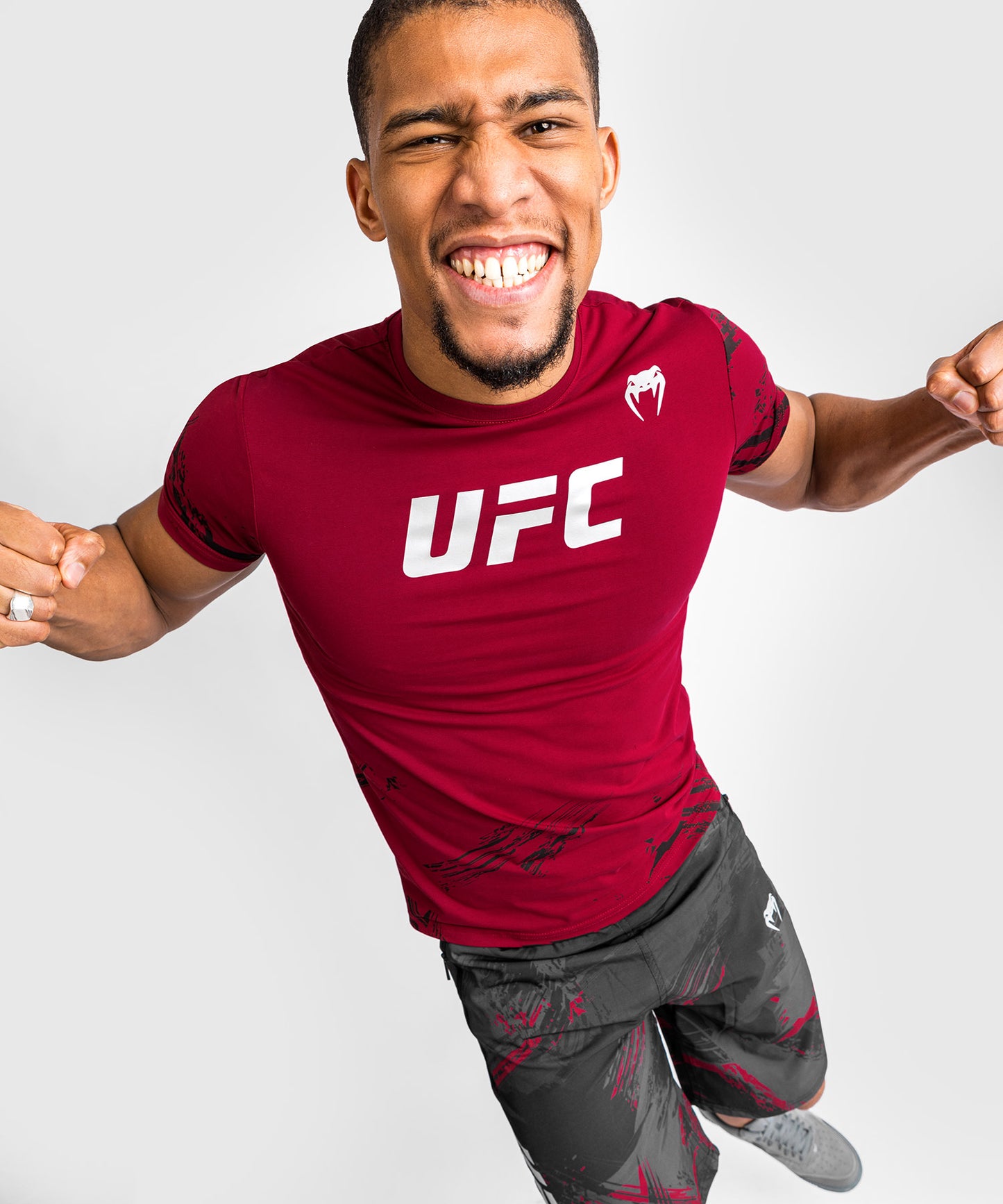 UFC Venum Authentic Fight Week Men’s 2.0 Short Sleeve T-Shirt - Red