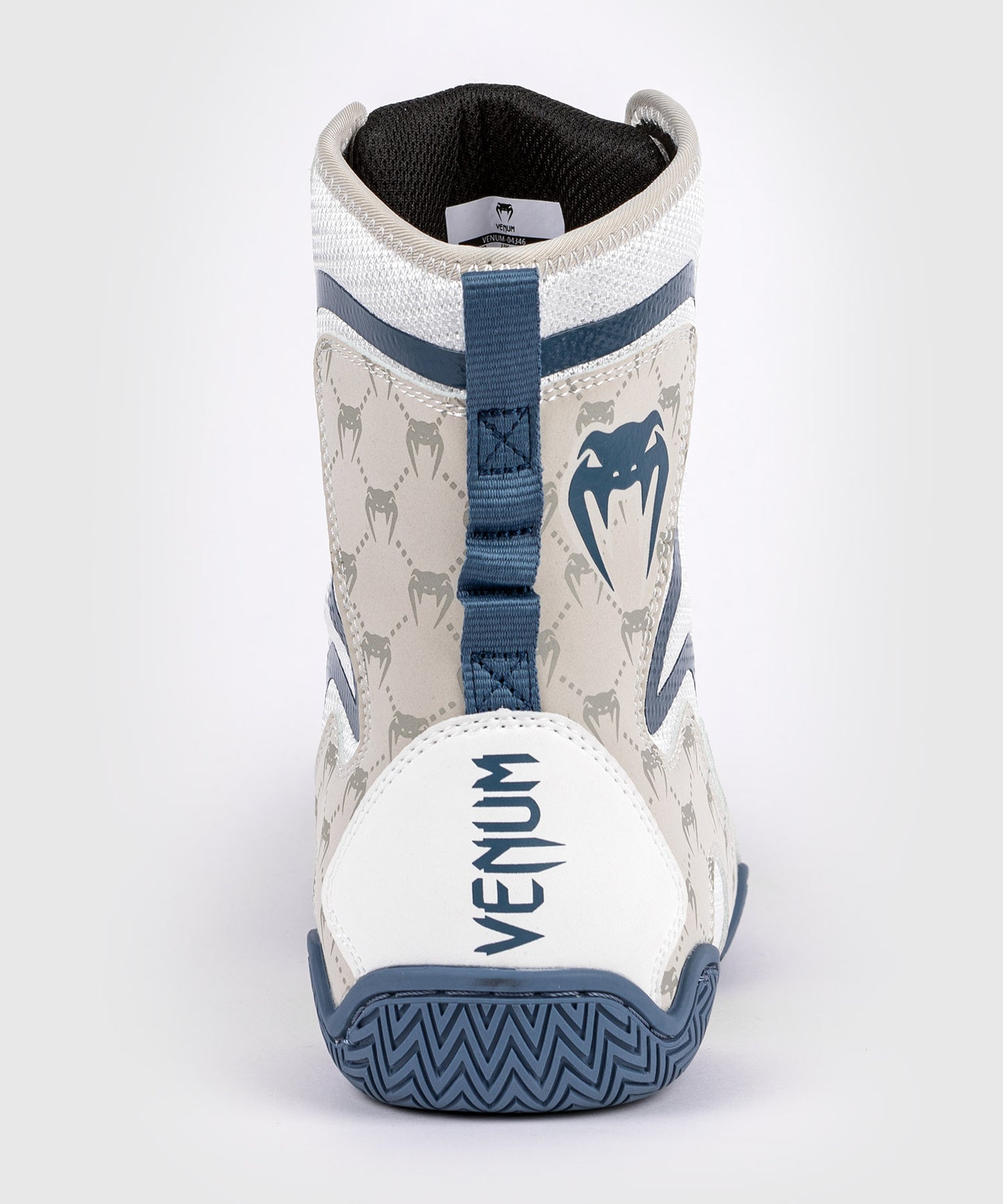 Venum Elite Evo Monogram Boxing Shoes - White/Blue