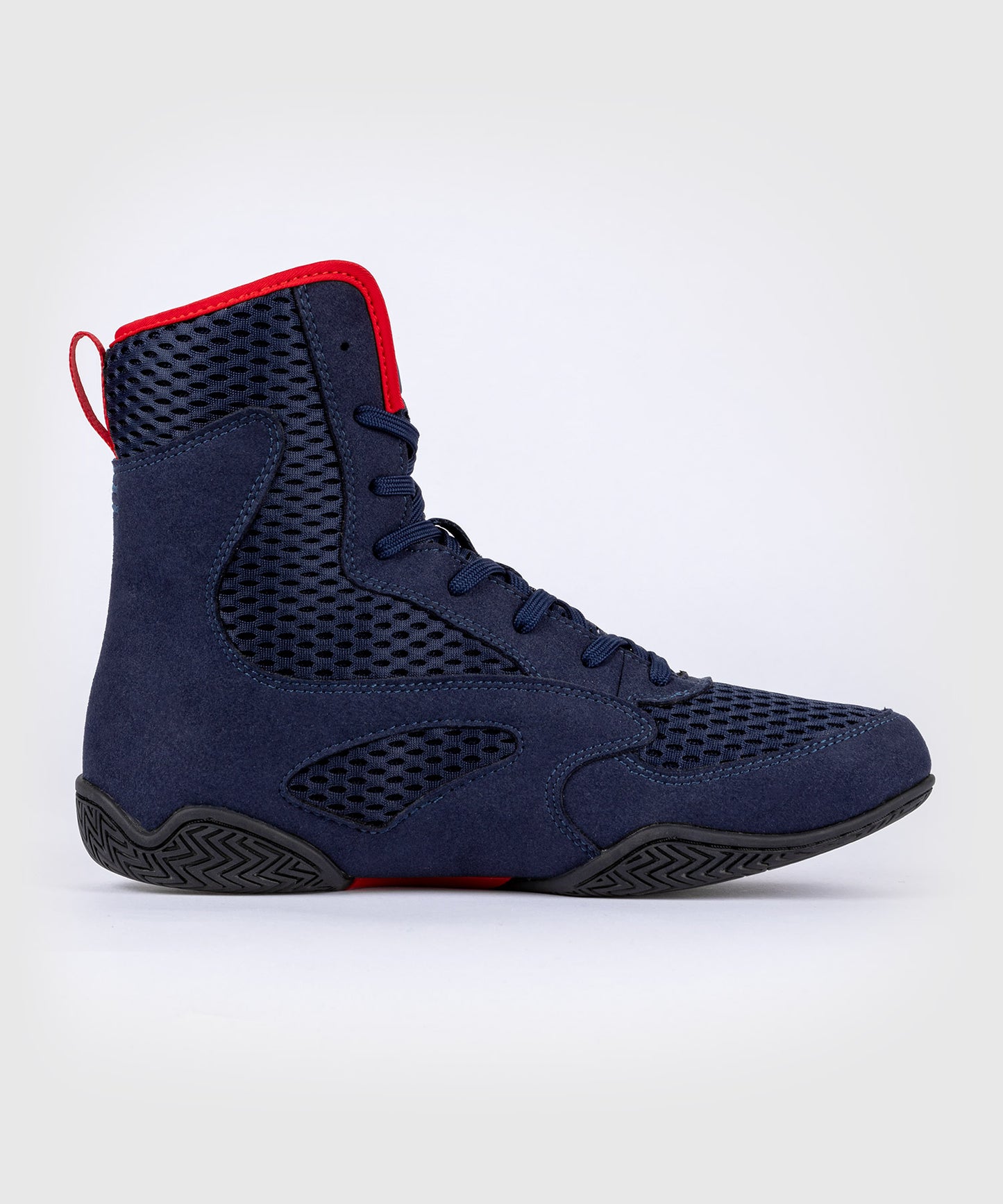 Venum Contender Boxing Shoes - Navy Blue/Red