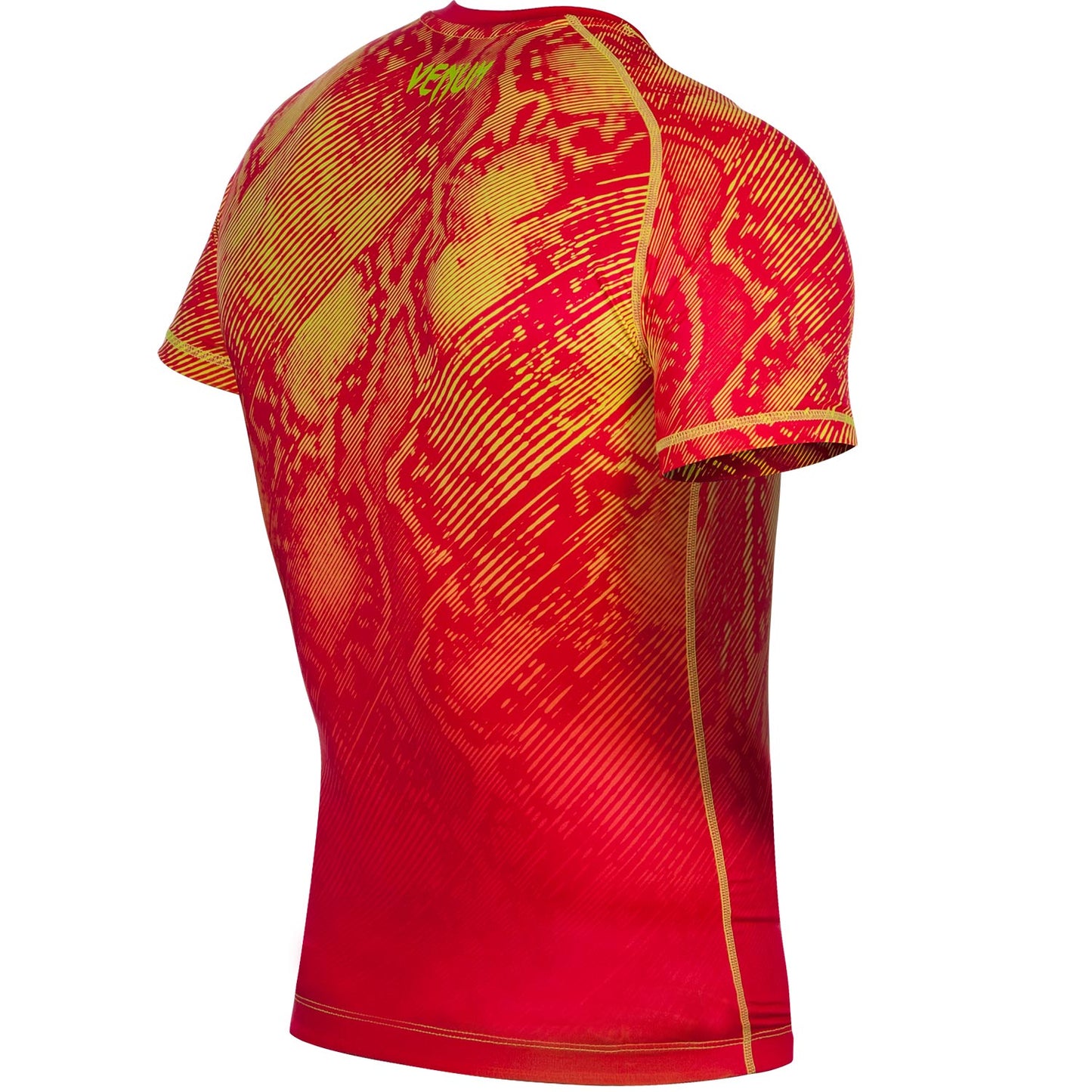 Venum Fusion Compression T-shirt - Short Sleeves - Orange/Yellow