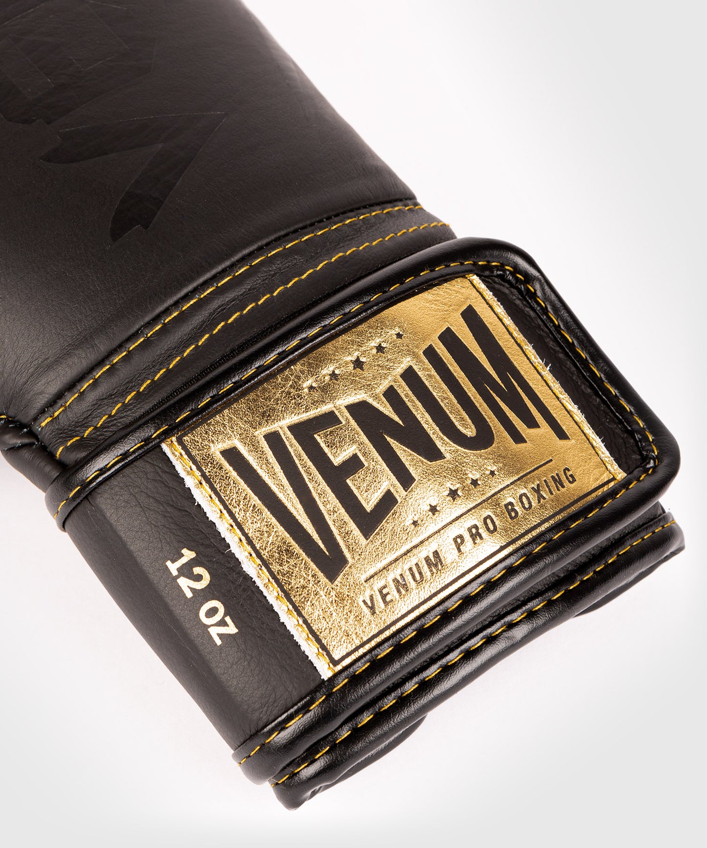 Venum Hammer Pro Boxing Gloves Velcro - Black/Black-Gold