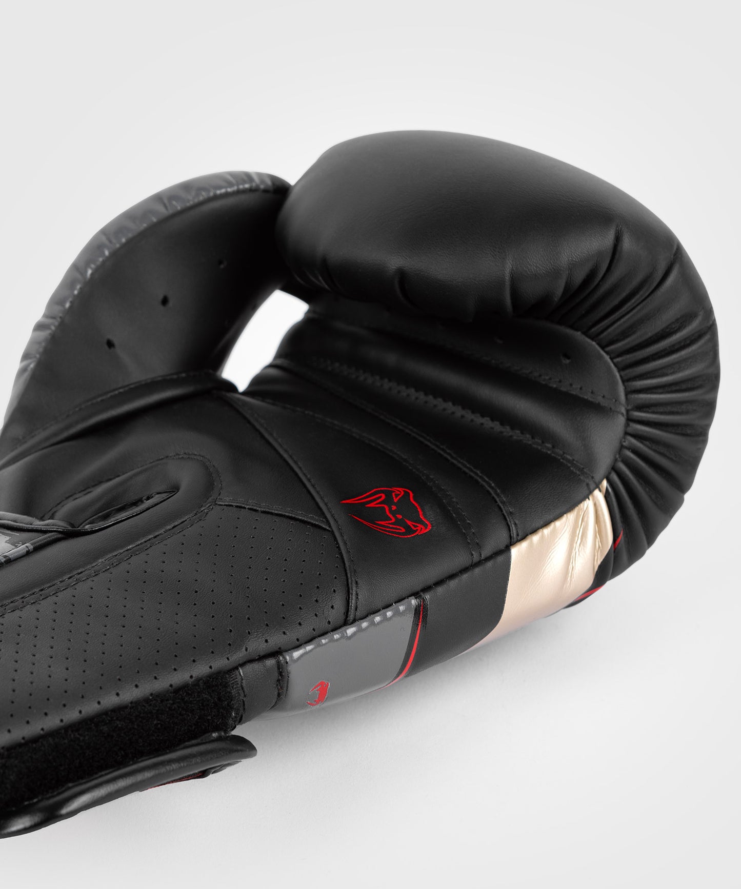 Venum Elite Evo Boxing Gloves - Black/Gold/Red