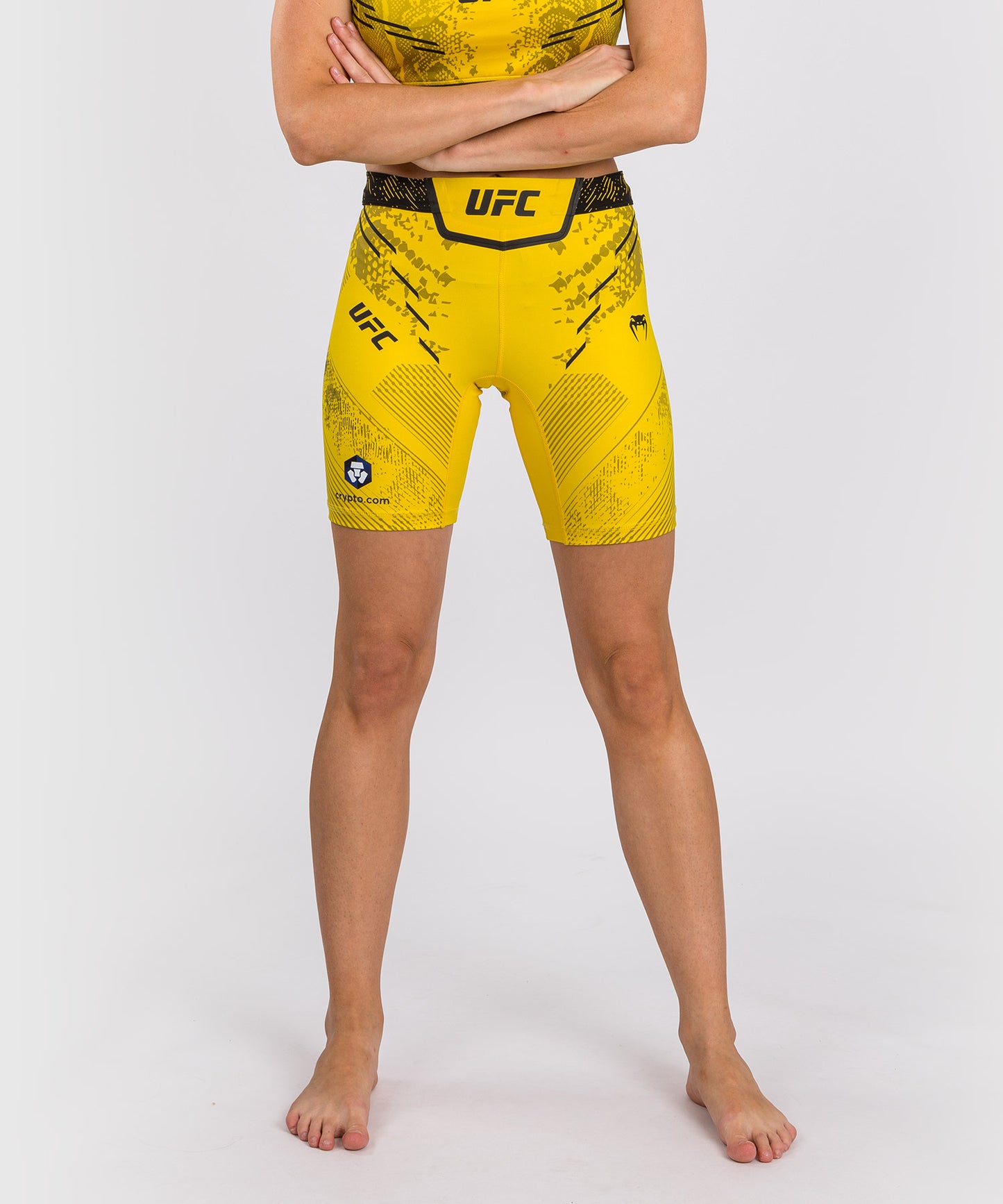 UFC Adrenaline by Venum Authentic Fight Night Women’s Vale Tudo Short - Long Fit - Yellow