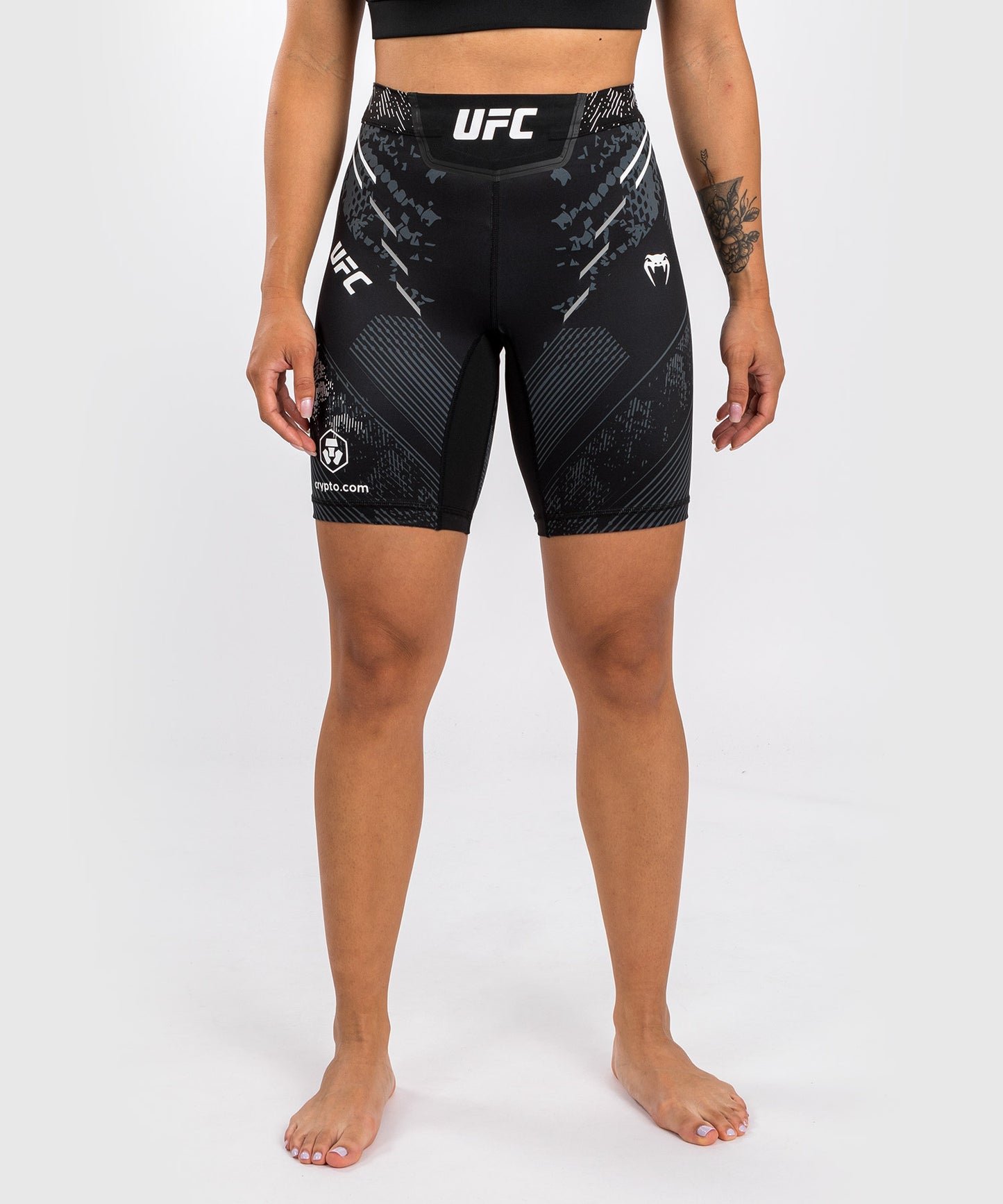 UFC Adrenaline by Venum Authentic Fight Night Women’s Vale Tudo Short - Long Fit - Black