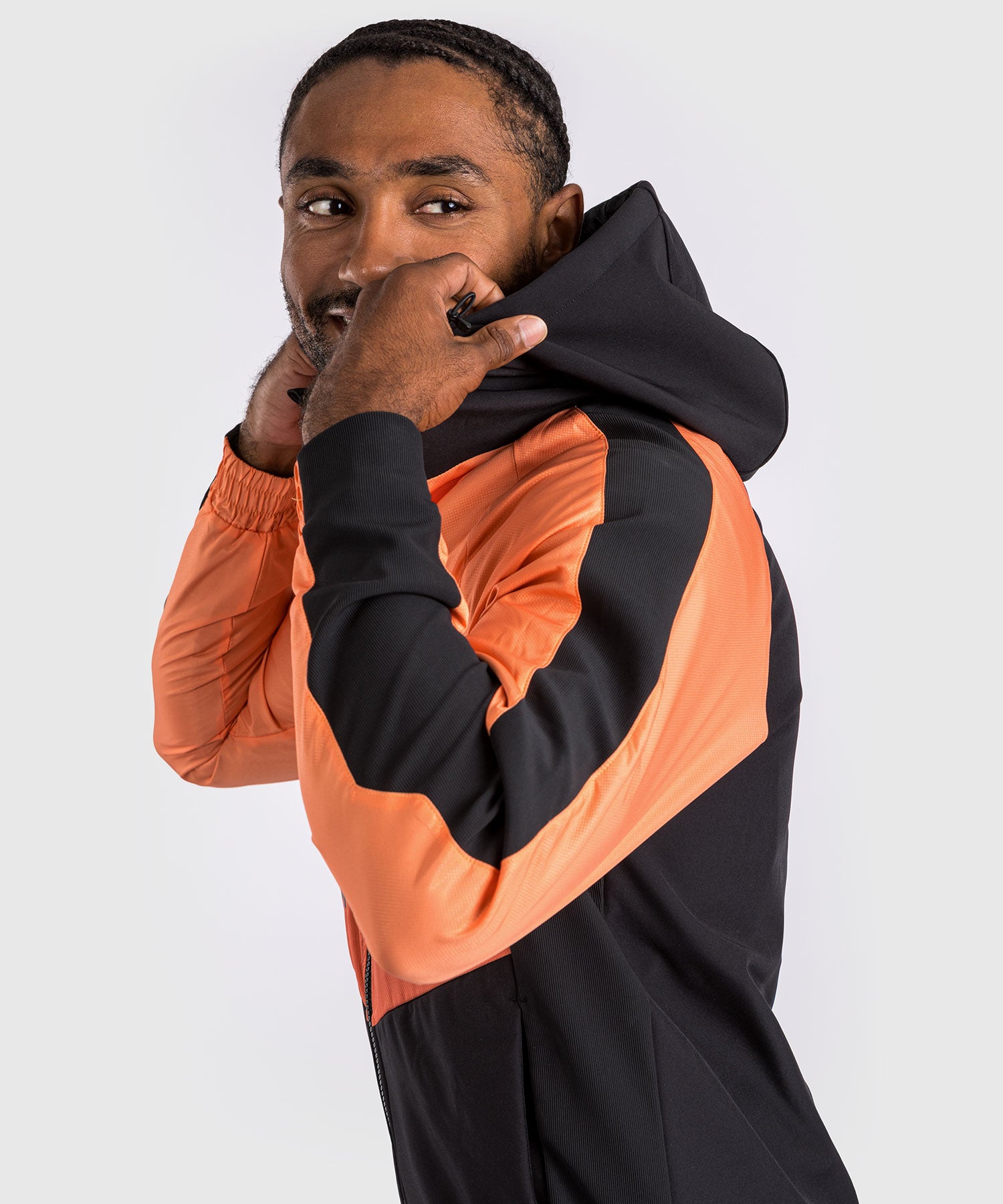Black and orange track jacket hotsell