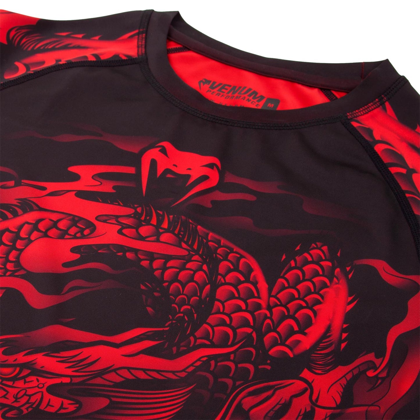 Venum Dragon's Flight Rashguard - Long Sleeves - Black/Red