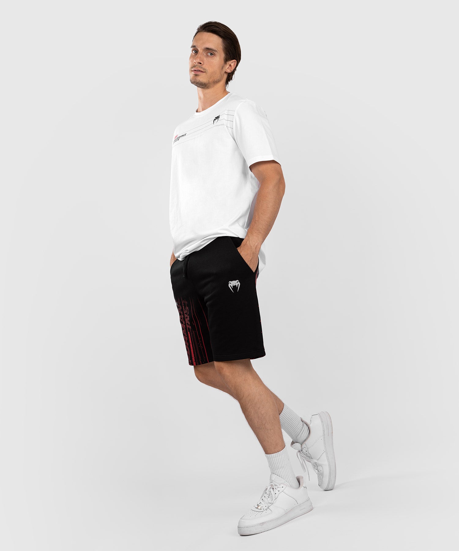 UFC Venum Performance Institute 2.0 Men s Cotton Short Black Red