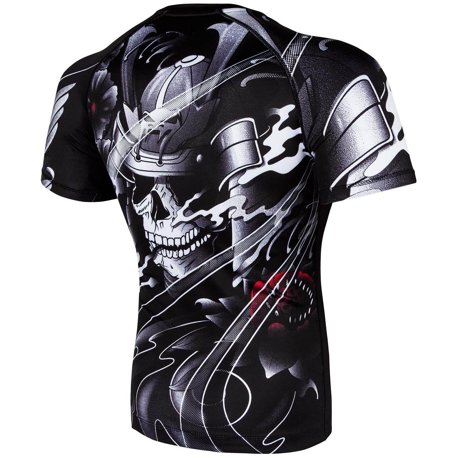 Venum Samurai Skull Rashguard - Short Sleeves - Black - Venum Asia