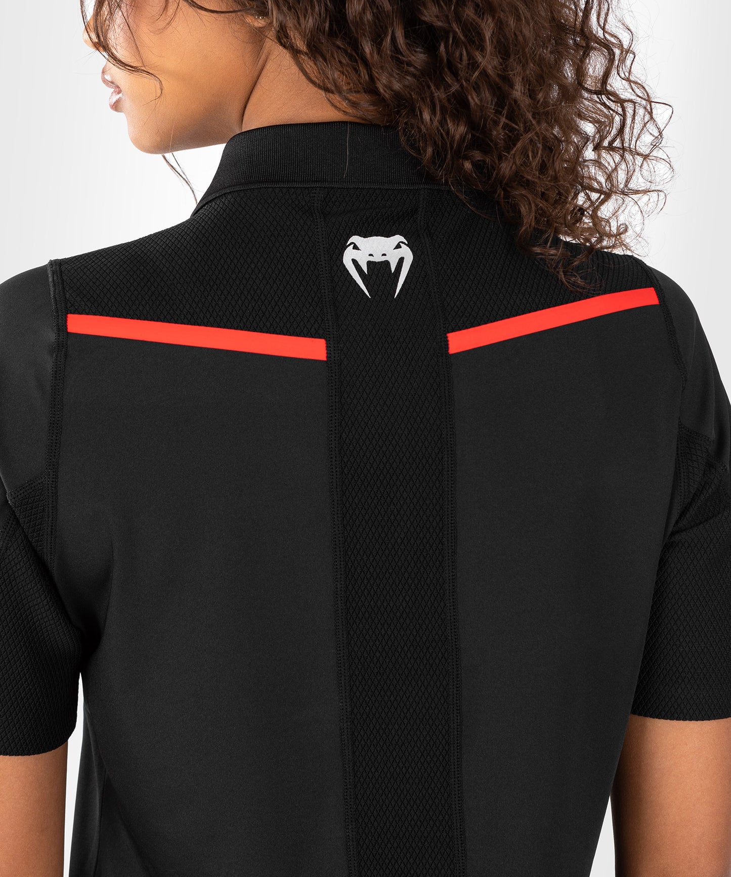 UFC Venum Performance Institute 2.0  Women’s Performance Polo Shirt - Black/Red