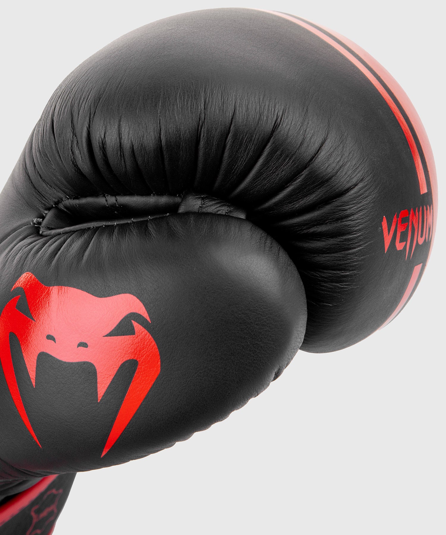 Venum Shield Pro Boxing Gloves Velcro - Black/Red - Venum Asia