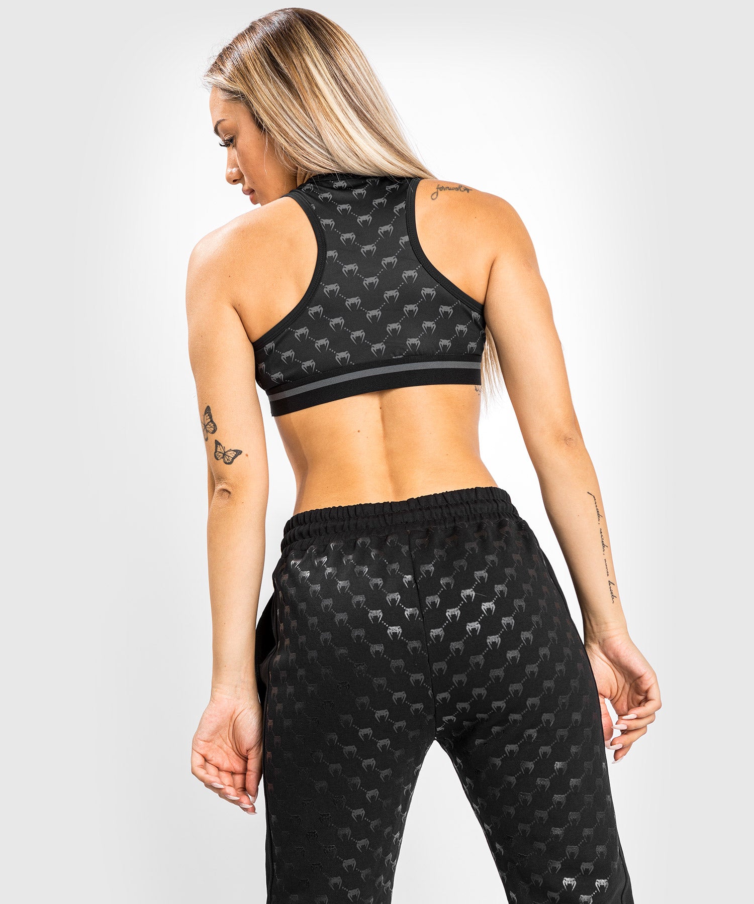 Black and pink online joggers